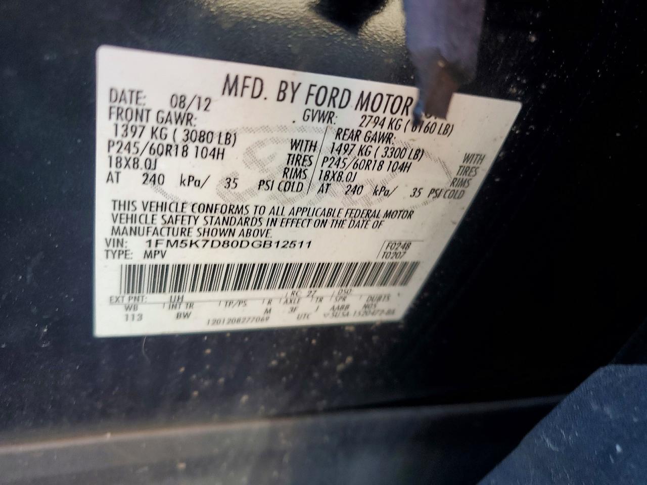 2013 FORD EXPLORER