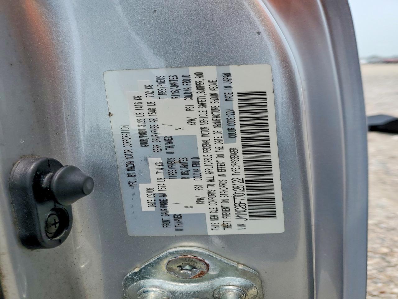 2007 MAZDA MX5
