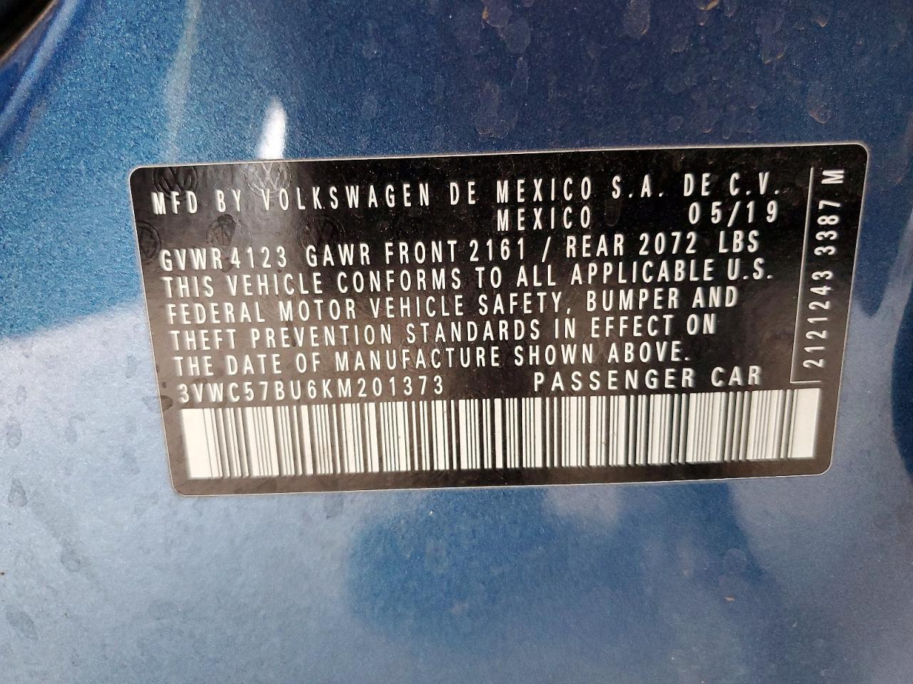 2019 VOLKSWAGEN JETTA