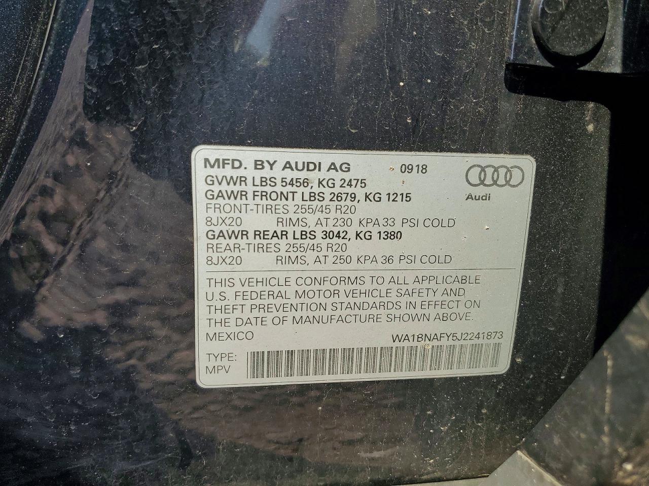 2018 AUDI Q5