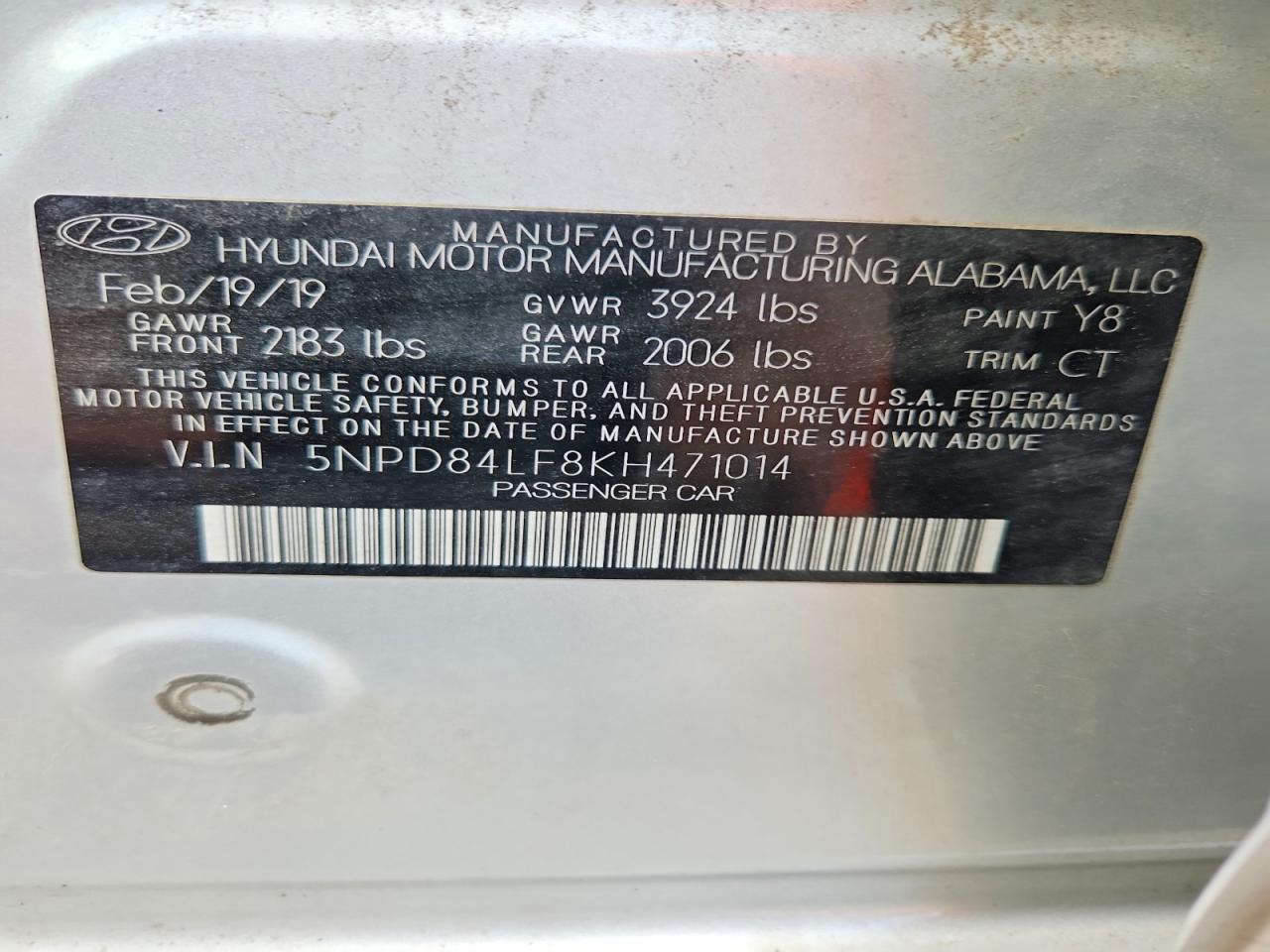 2019 HYUNDAI ELANTRA