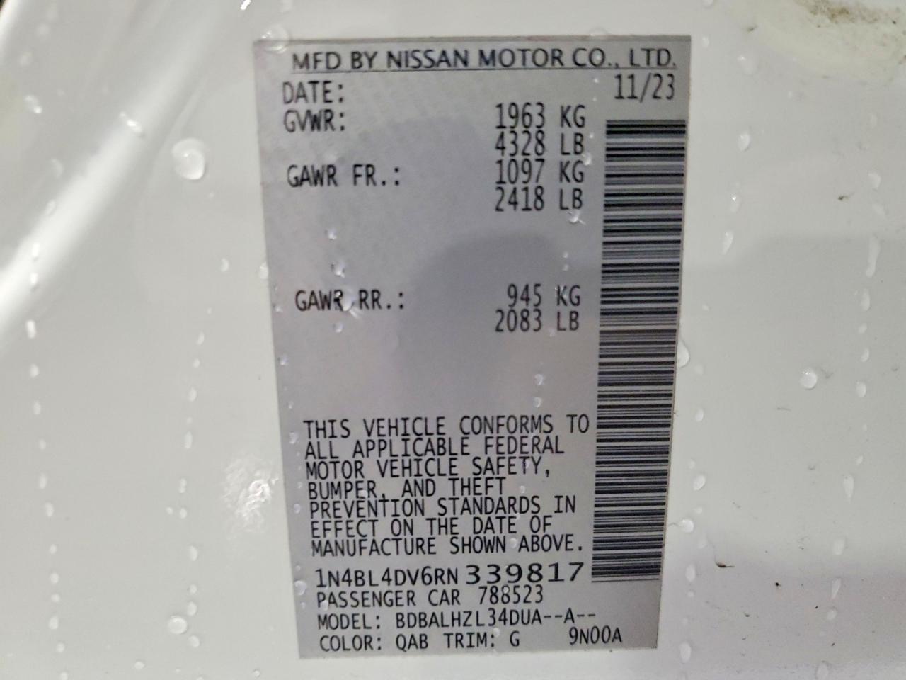 2024 NISSAN ALTIMA