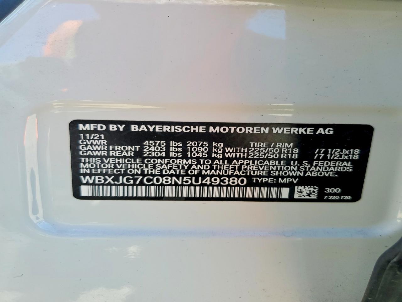 2022 BMW X1