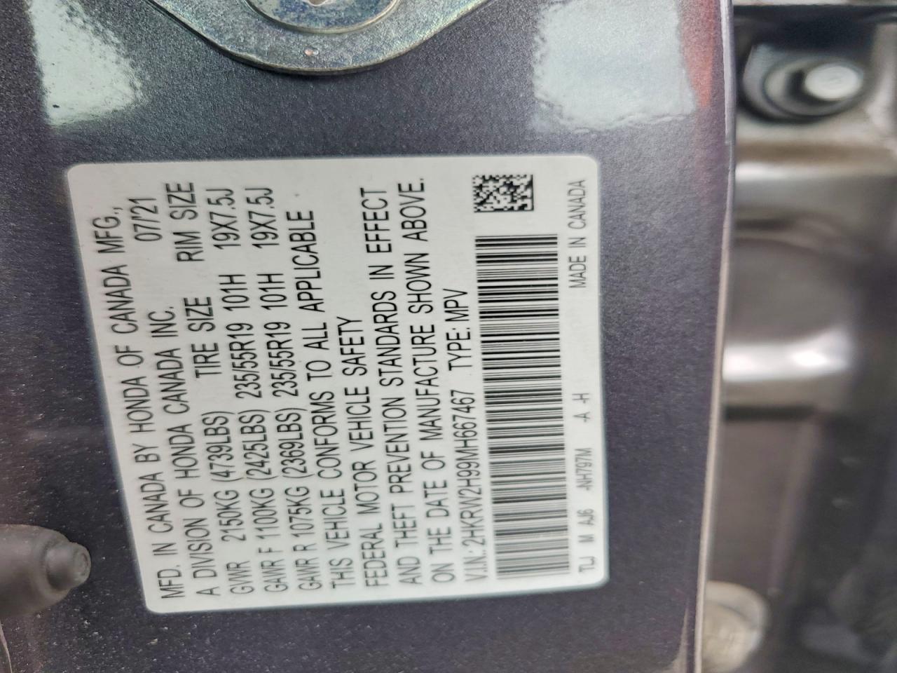 2021 HONDA CBR CYCLE