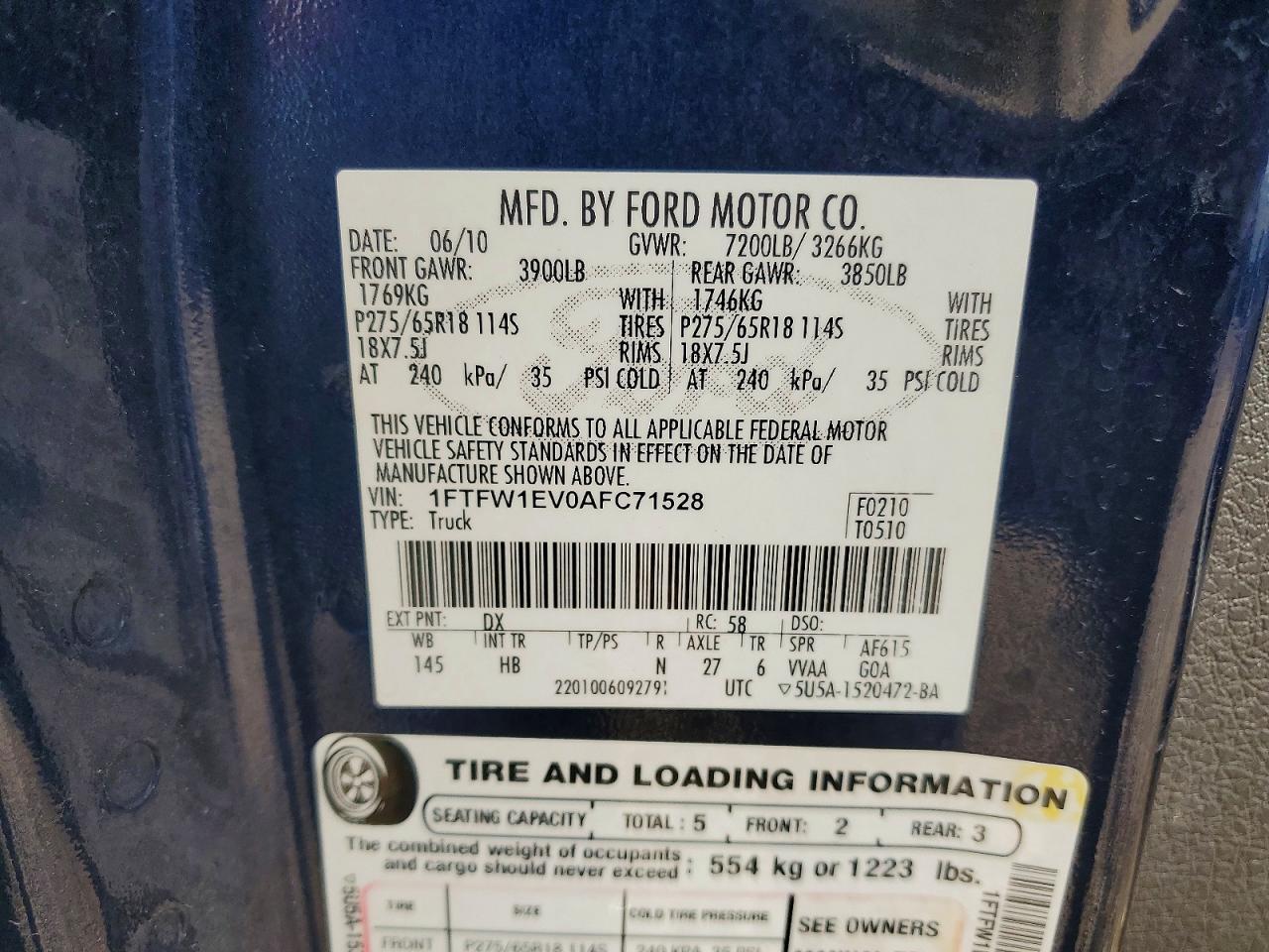 2010 FORD F-150