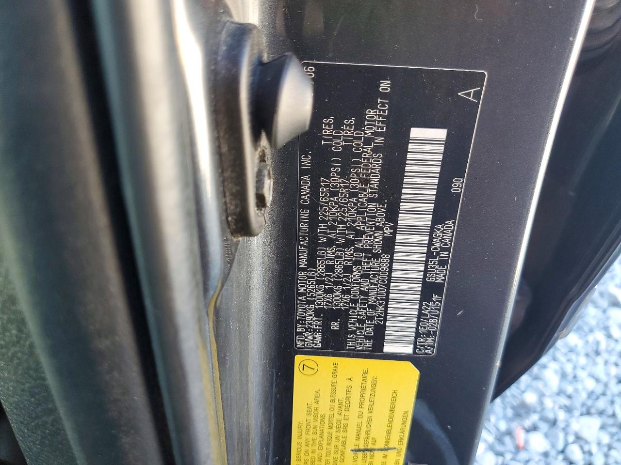 2007 LEXUS RX350