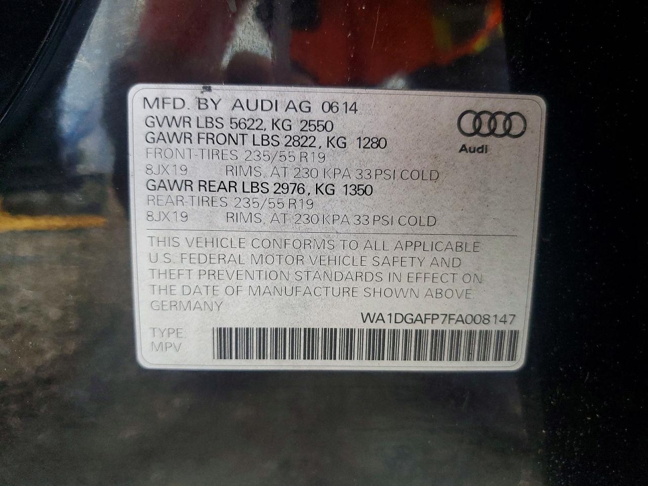 2015 AUDI Q5