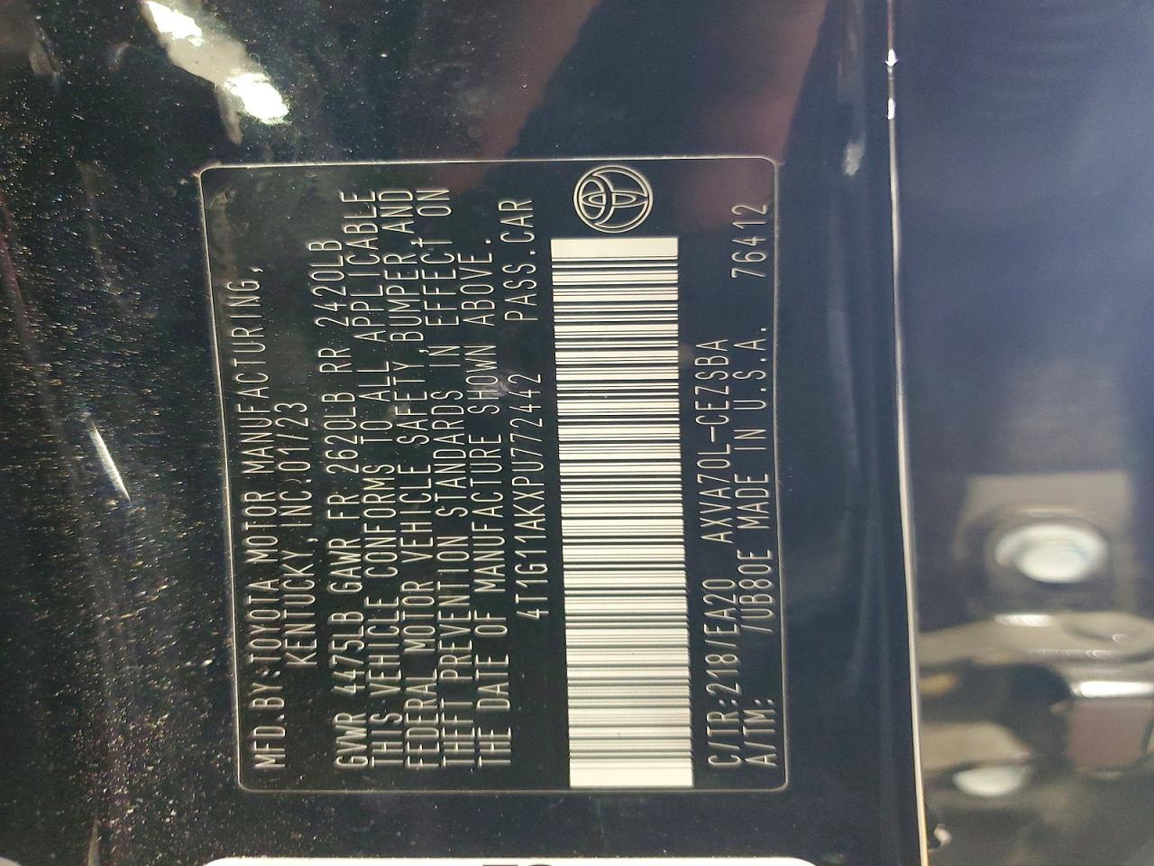 2023 TOYOTA CAMRY