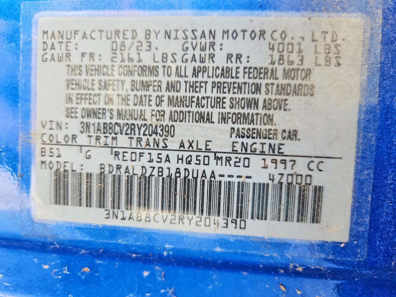 2024 NISSAN SENTRA