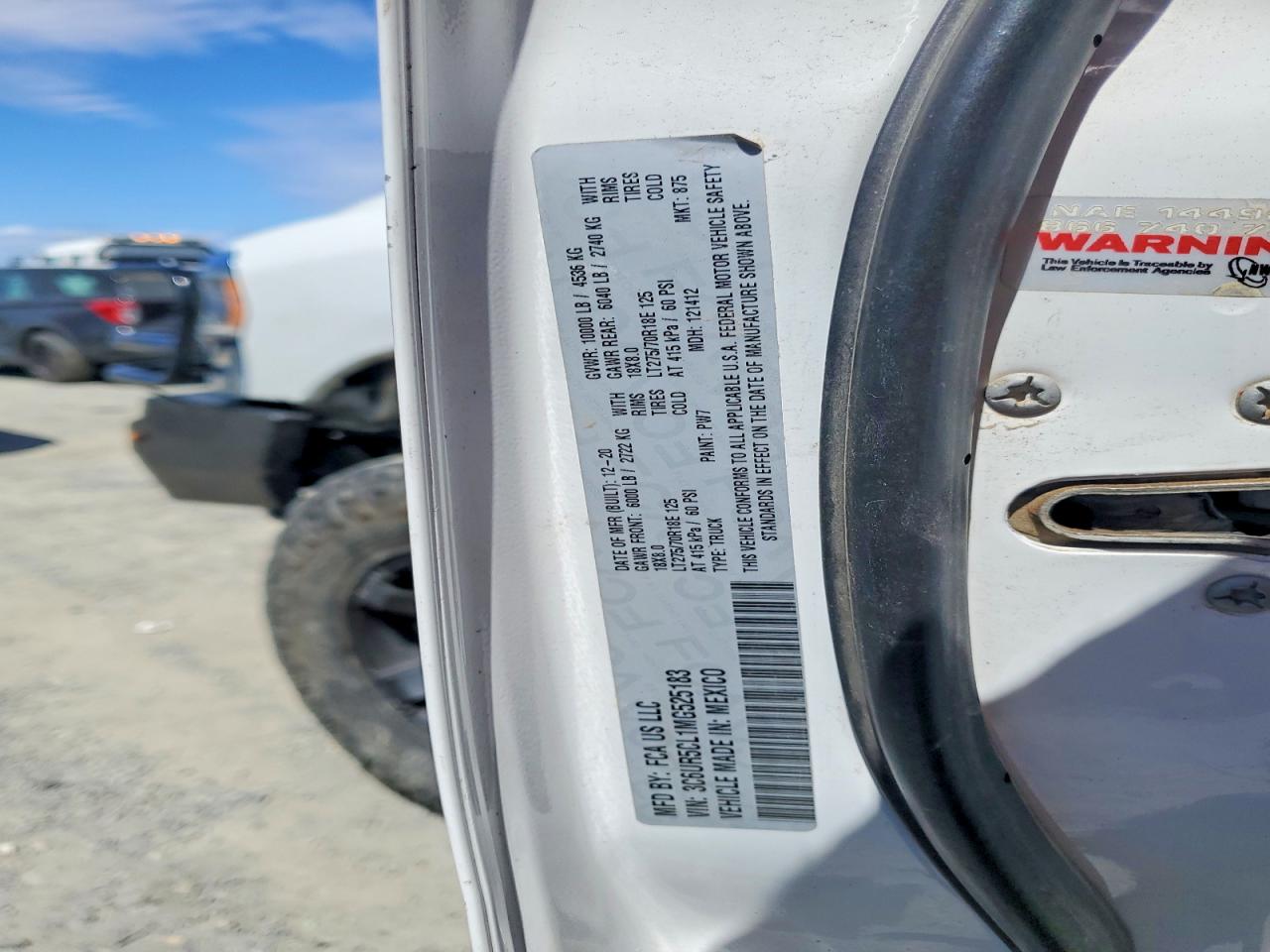 2021 RAM 2500