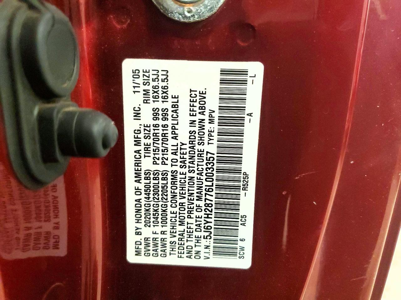 2006 HONDA ELEMENT
