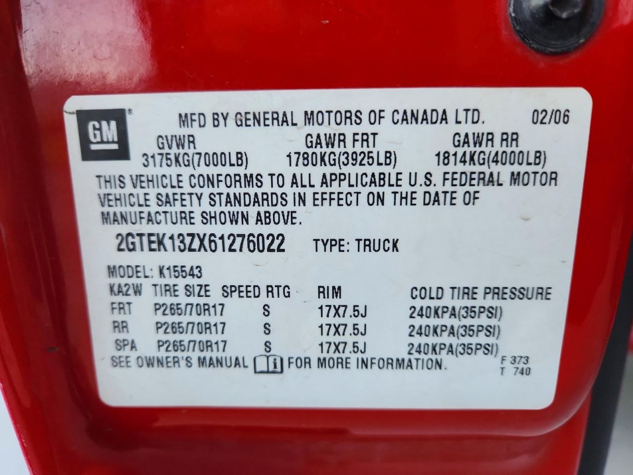2006 GMC SIERRA
