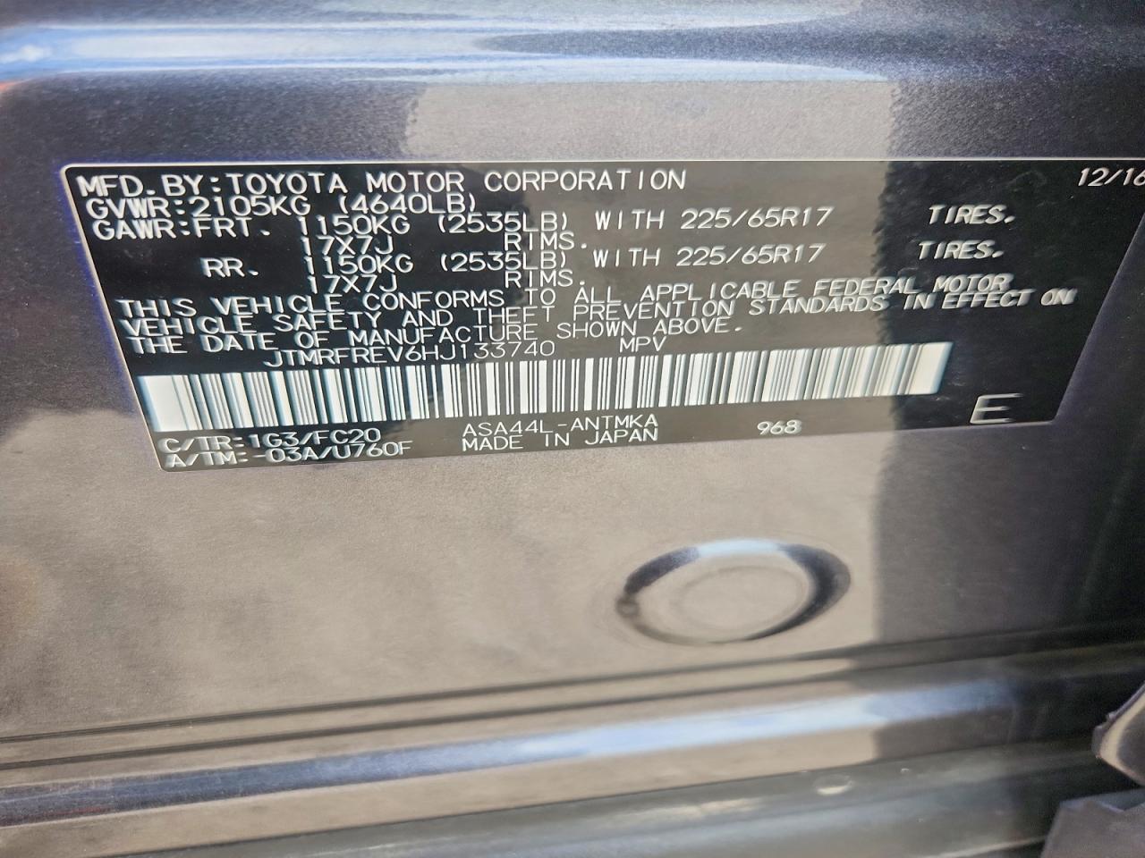 2017 TOYOTA RAV4