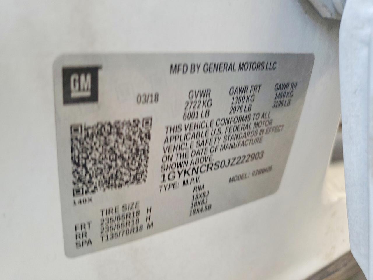 2018 CADI XT5