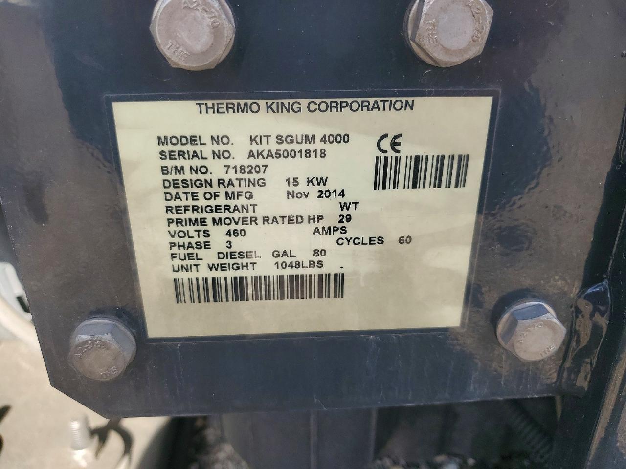 2014 THERMO KING SG 4000