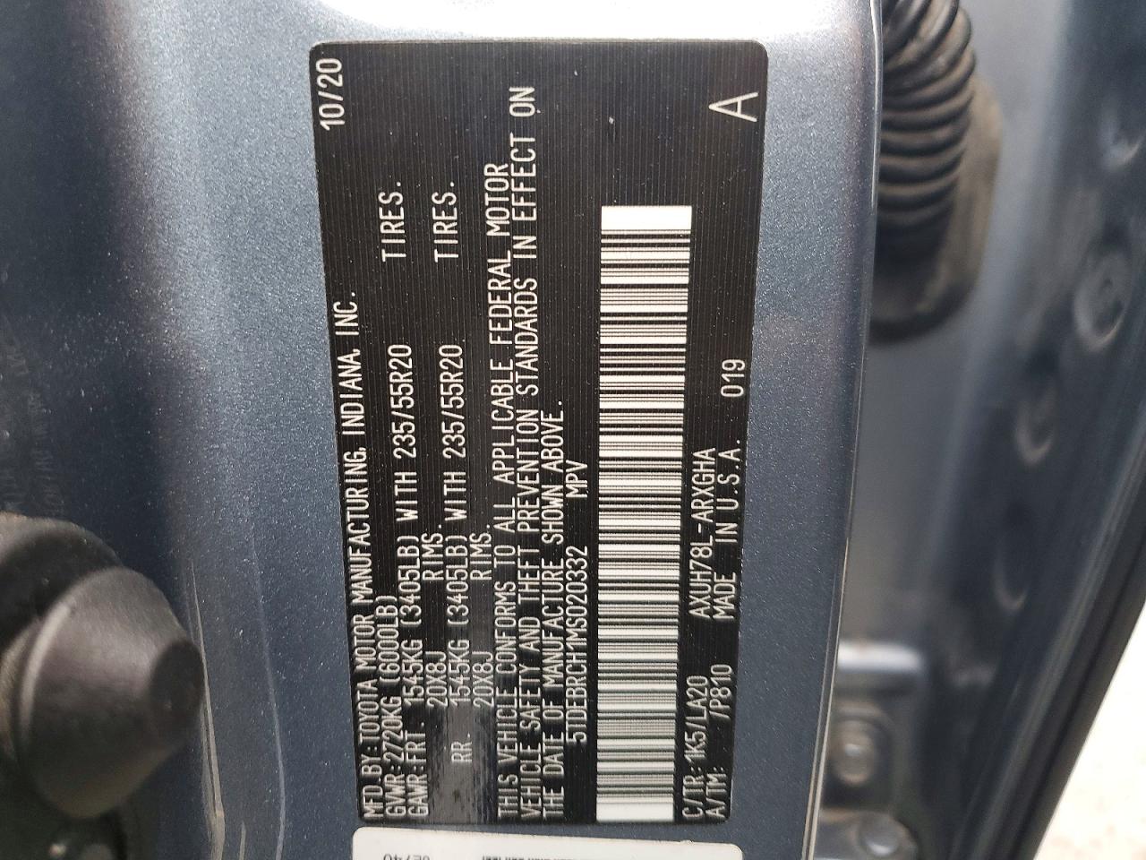 2021 TOYOTA HIGHLANDER