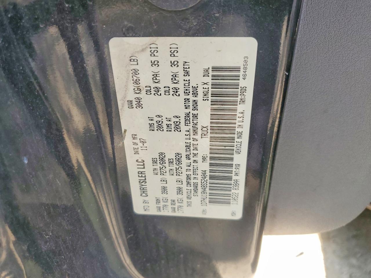 2008 DODGE RAM 1500