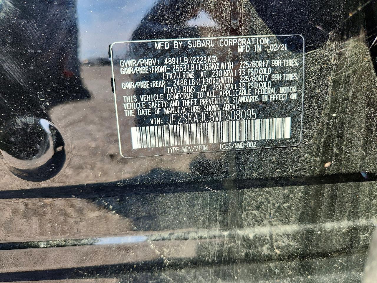 2021 SUBARU FORESTER