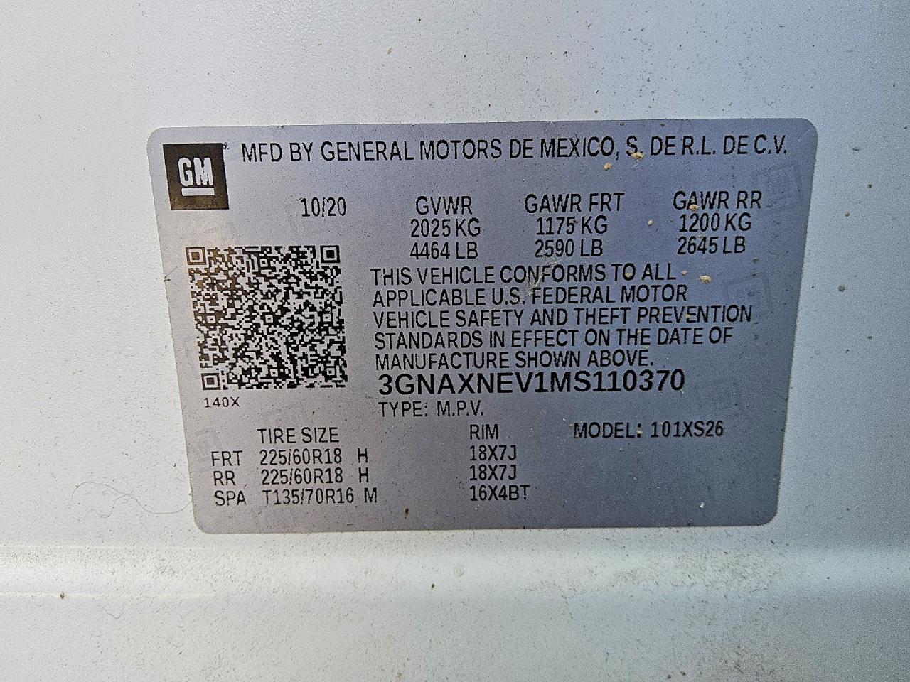 2021 CHEVROLET EQUINOX