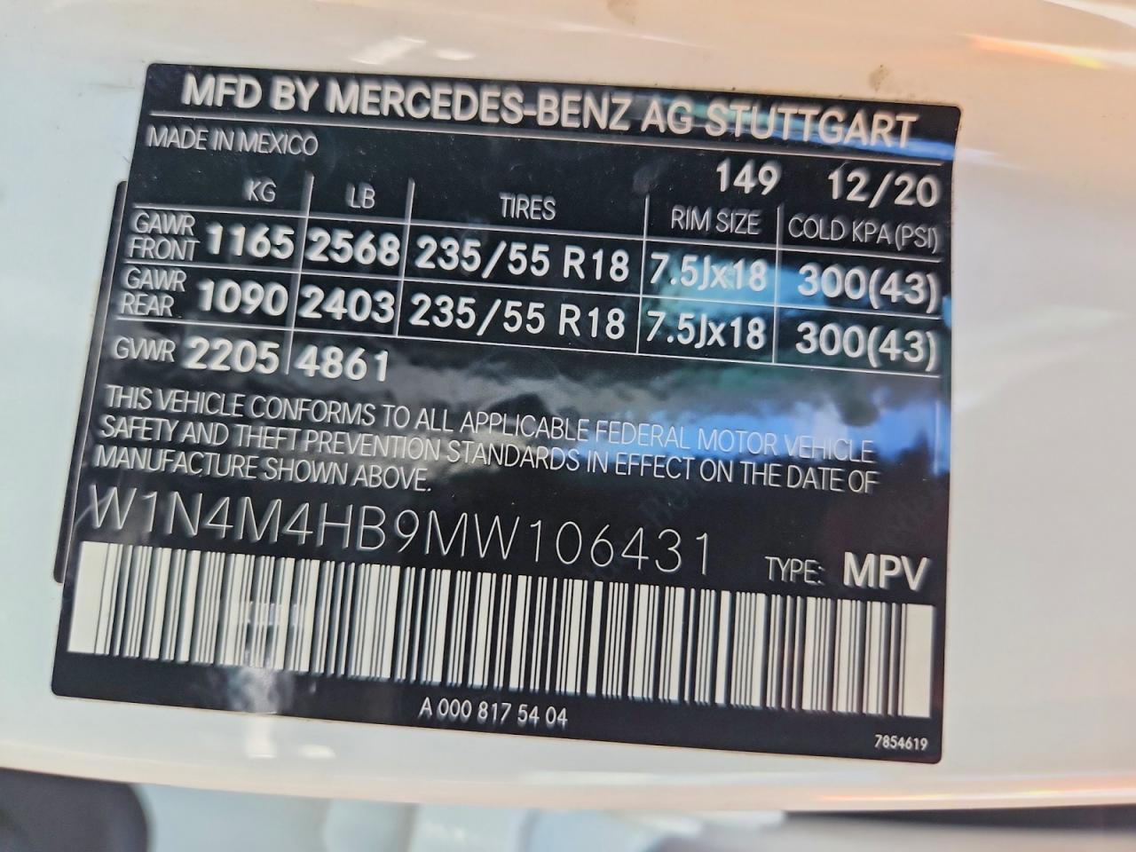 2021 MERCEDES-BENZ GLB-CLASS
