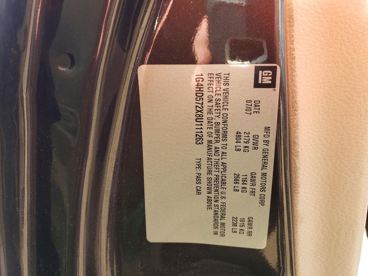 2008 BUICK LUCERNE