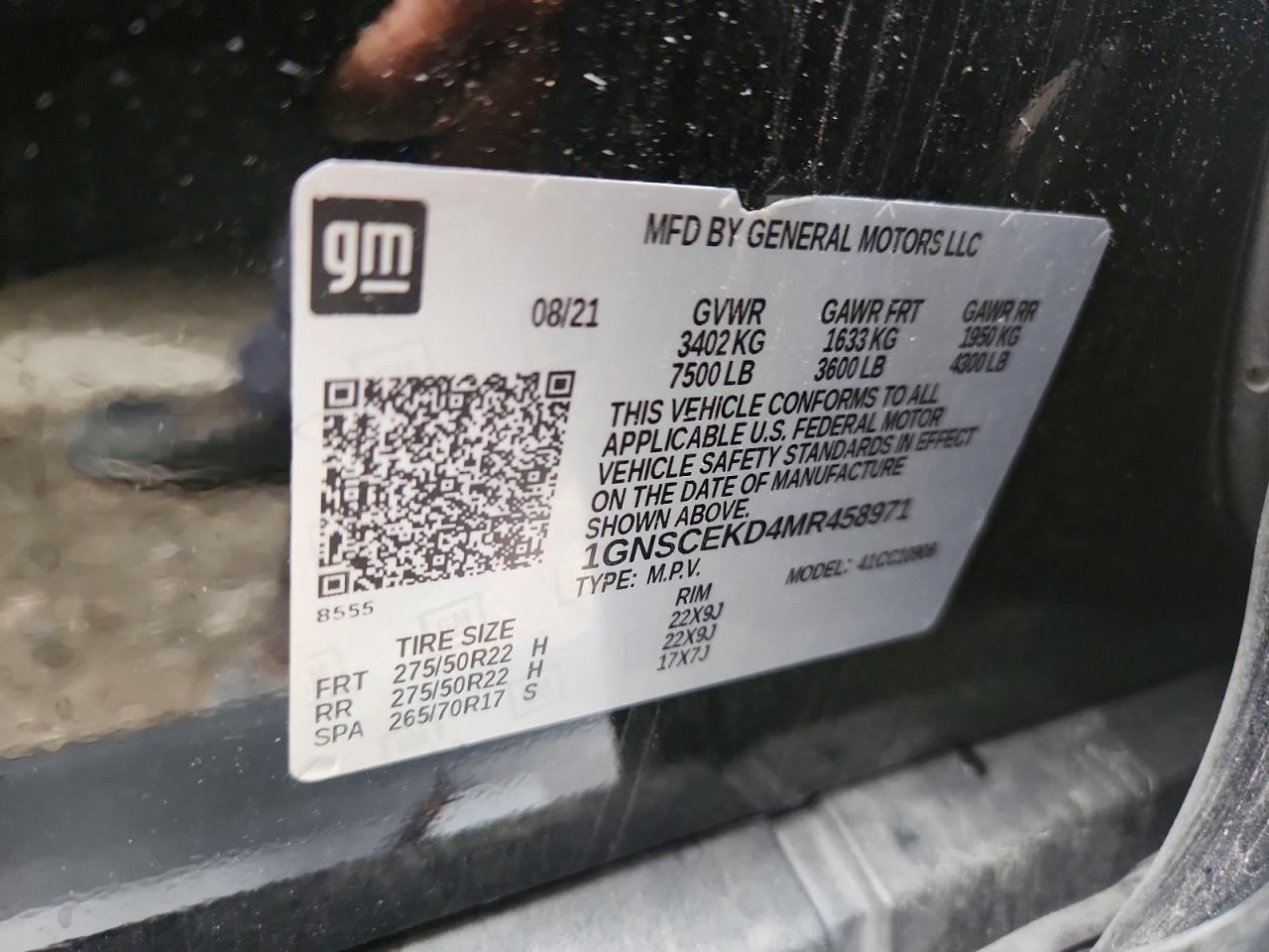 2021 CHEVROLET SUBURBAN