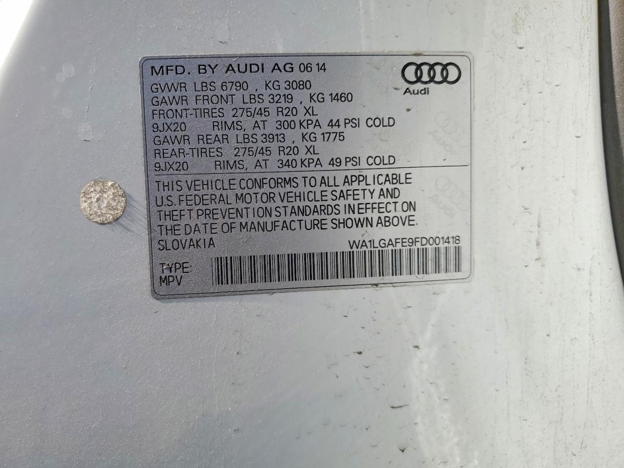 2015 AUDI Q7