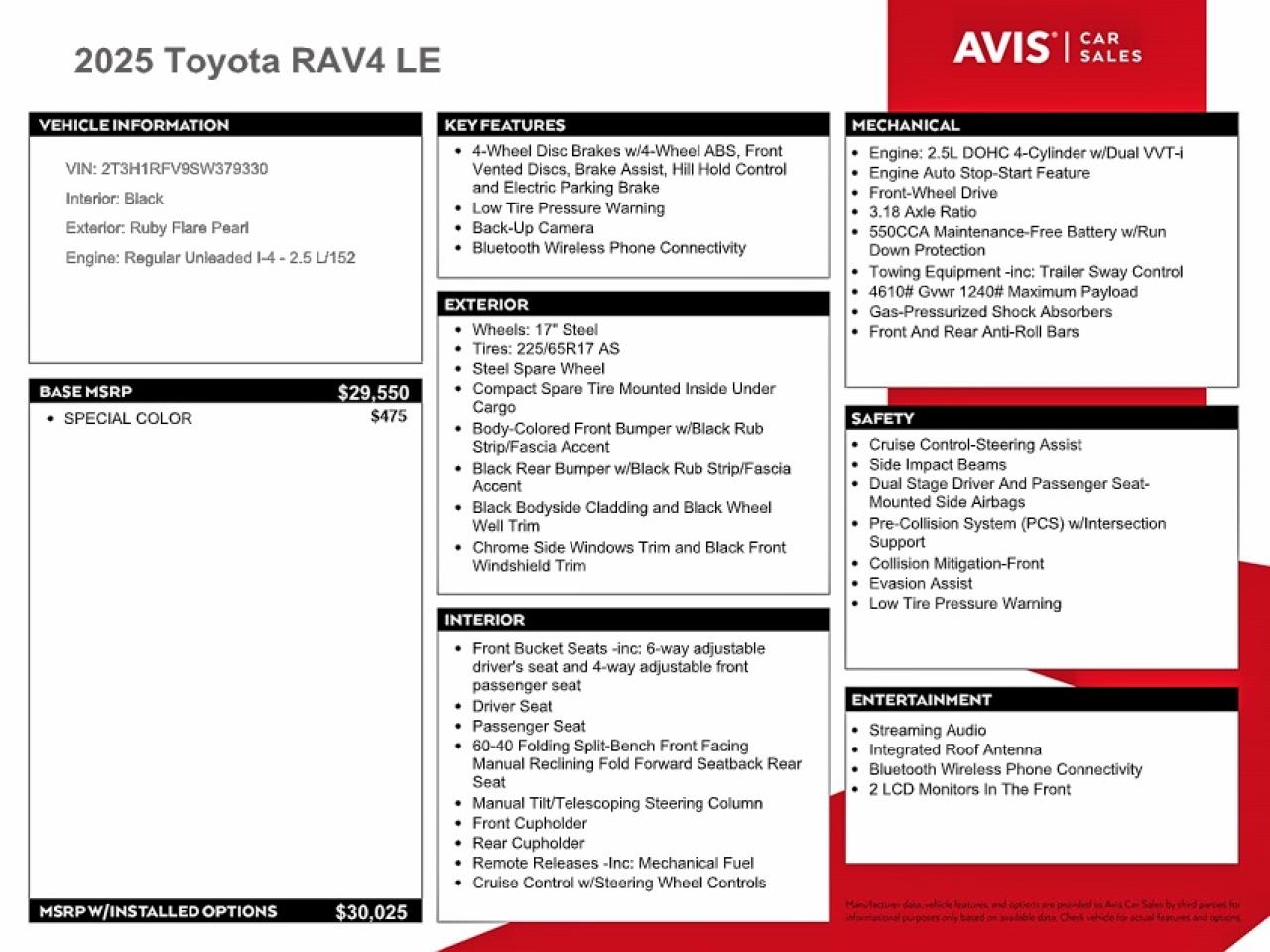 2025 TOYOTA RAV4