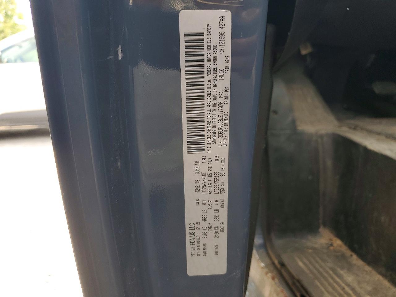 2020 RAM PROMASTER