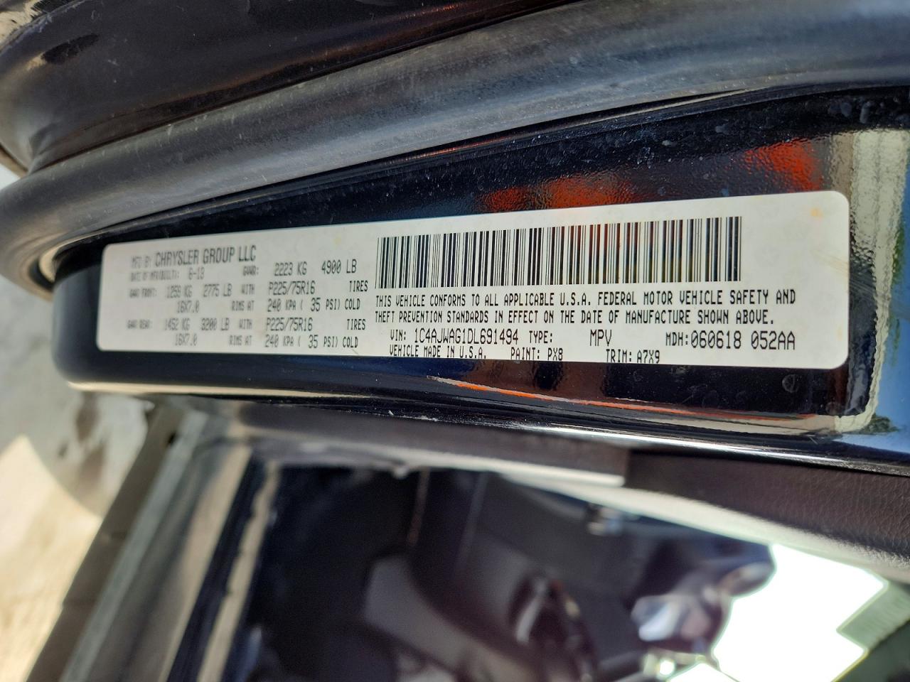 2013 JEEP WRANGLER