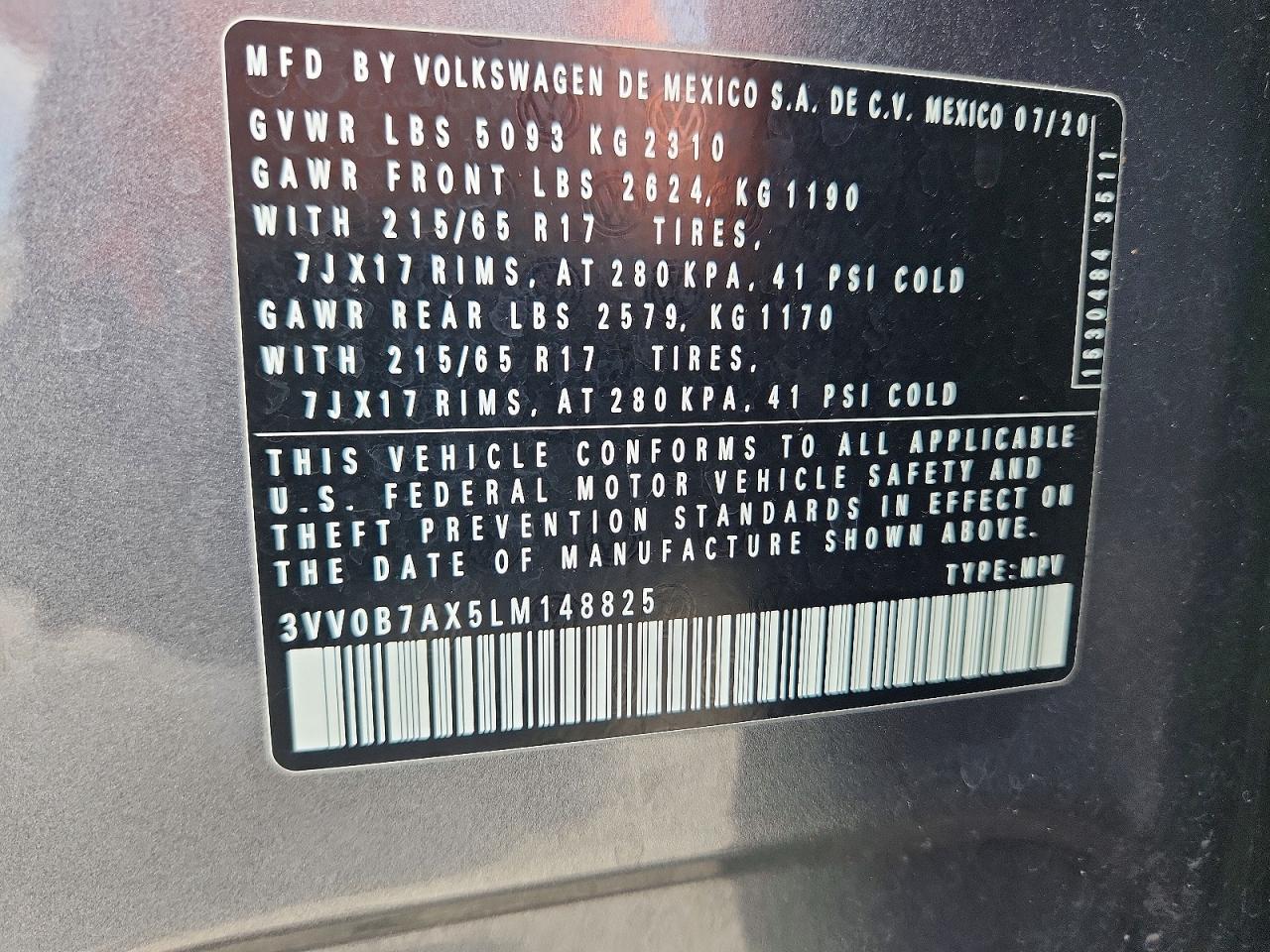 2020 VOLKSWAGEN TIGUAN