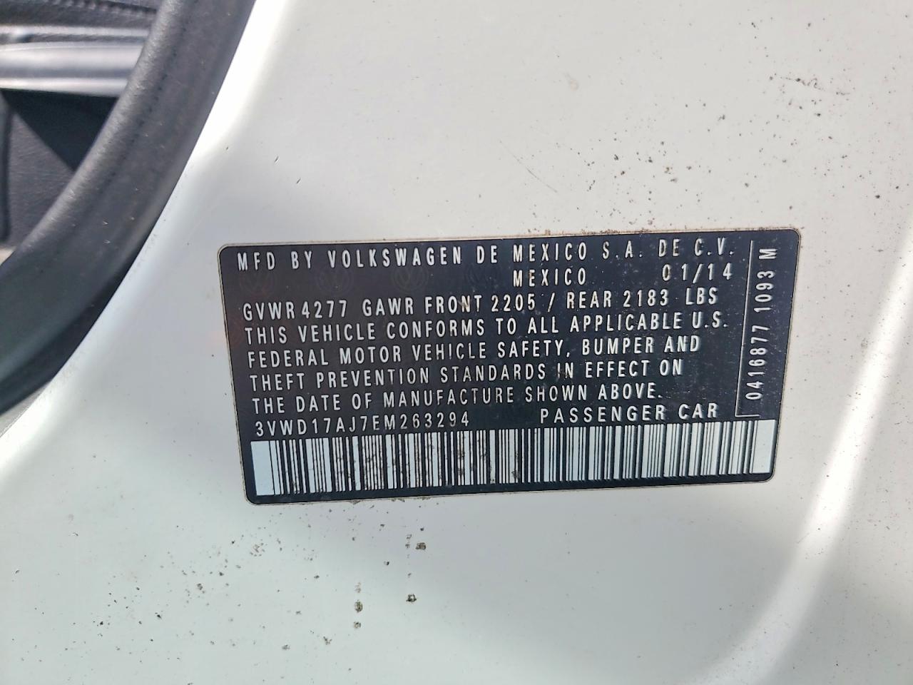 2014 VOLKSWAGEN JETTA