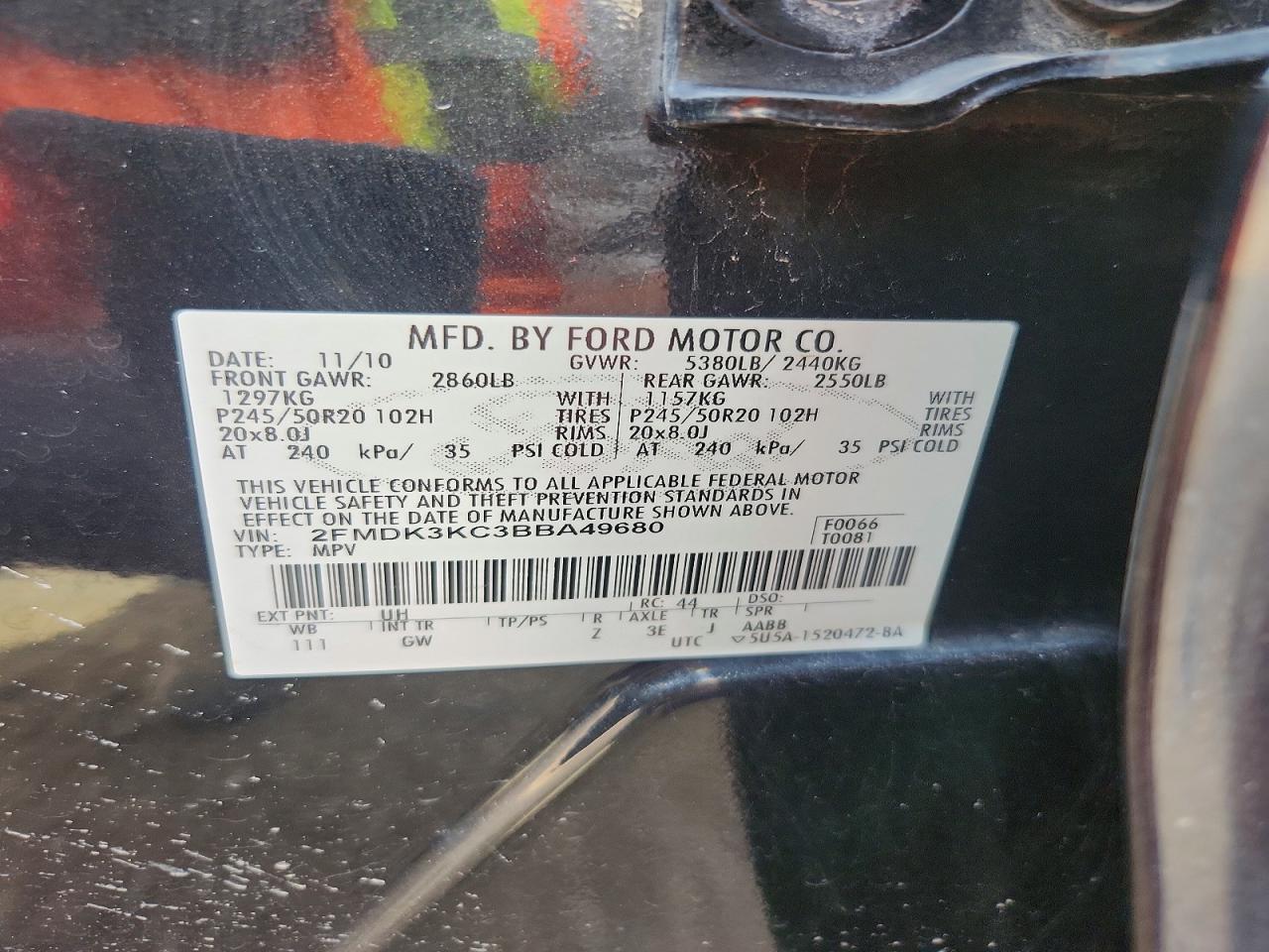 2011 FORD EDGE