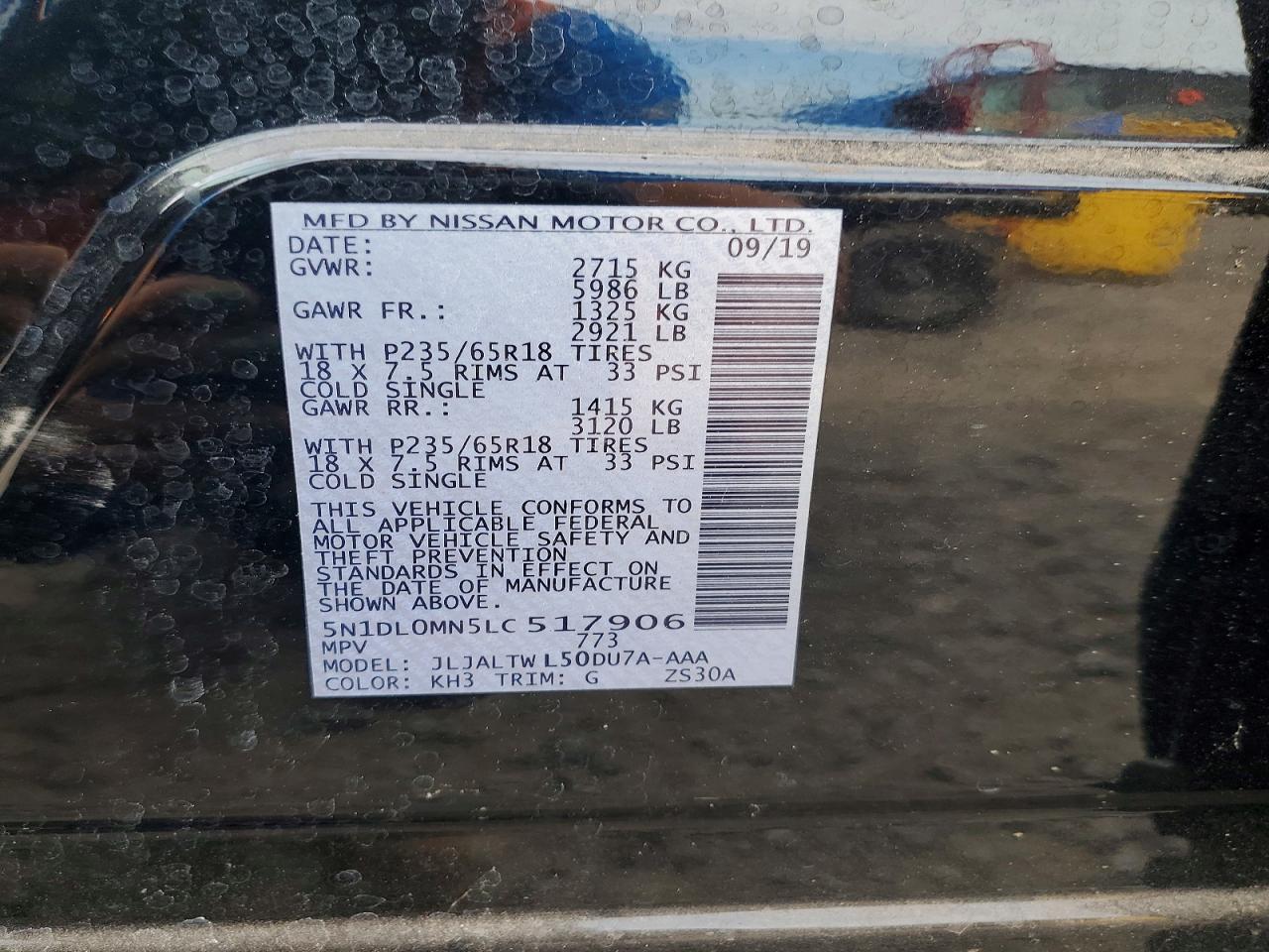 2020 INFINITI QX60