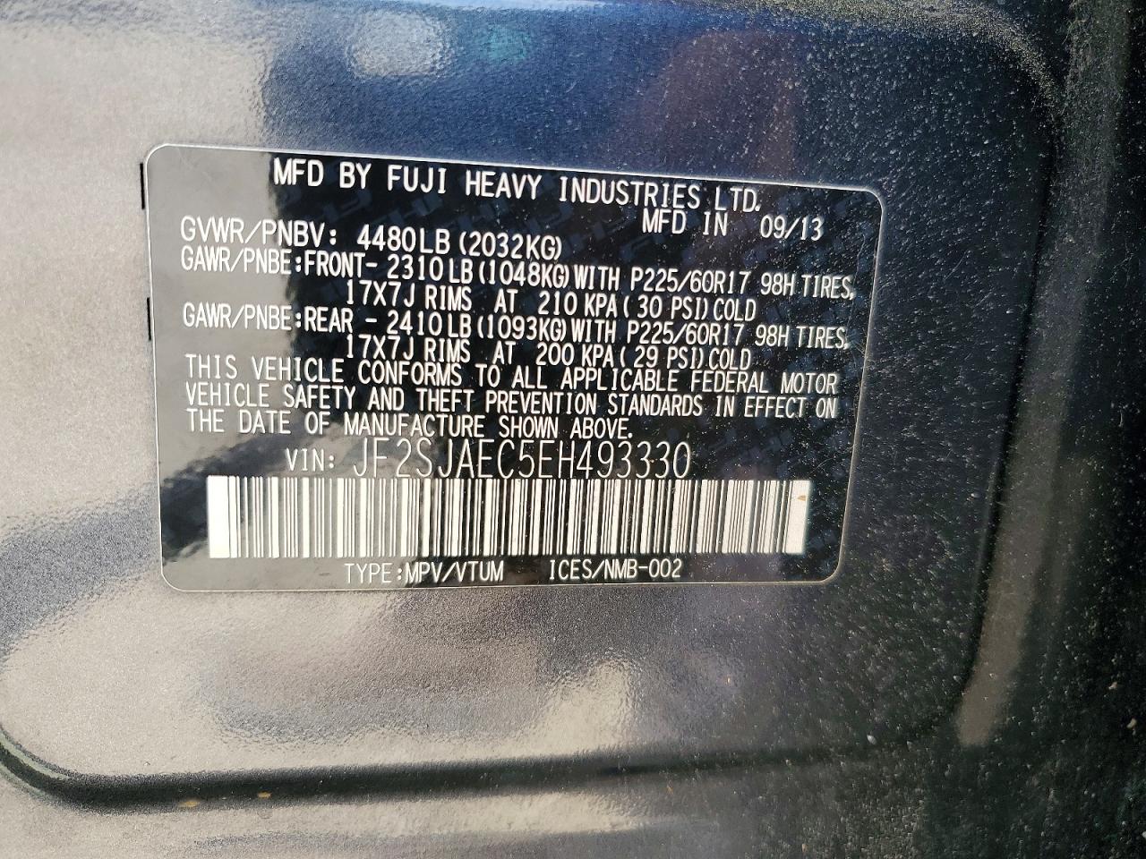 2014 SUBARU FORESTER