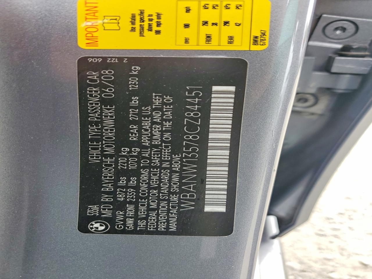 2008 BMW 5 SERIES