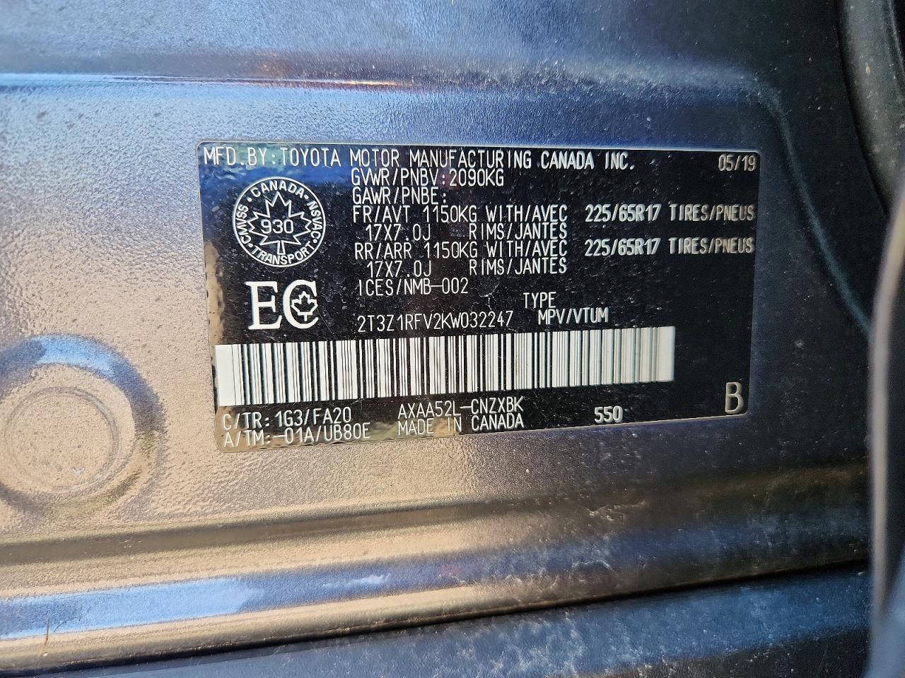 2019 TOYOTA RAV4