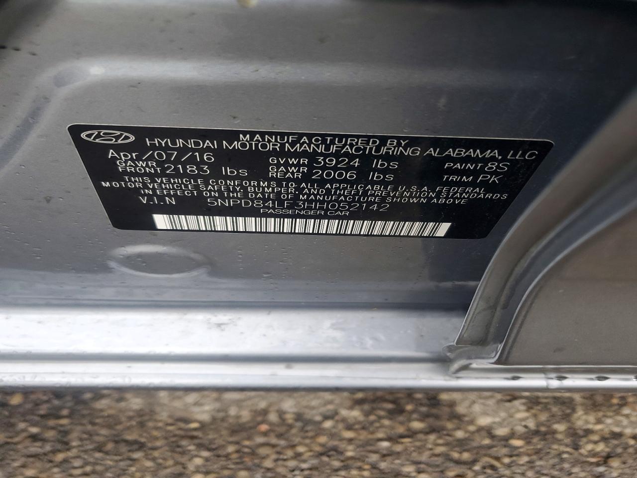 2017 HYUNDAI ELANTRA