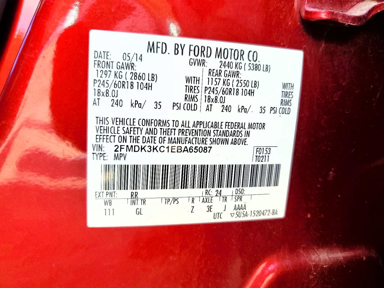 2014 FORD EDGE