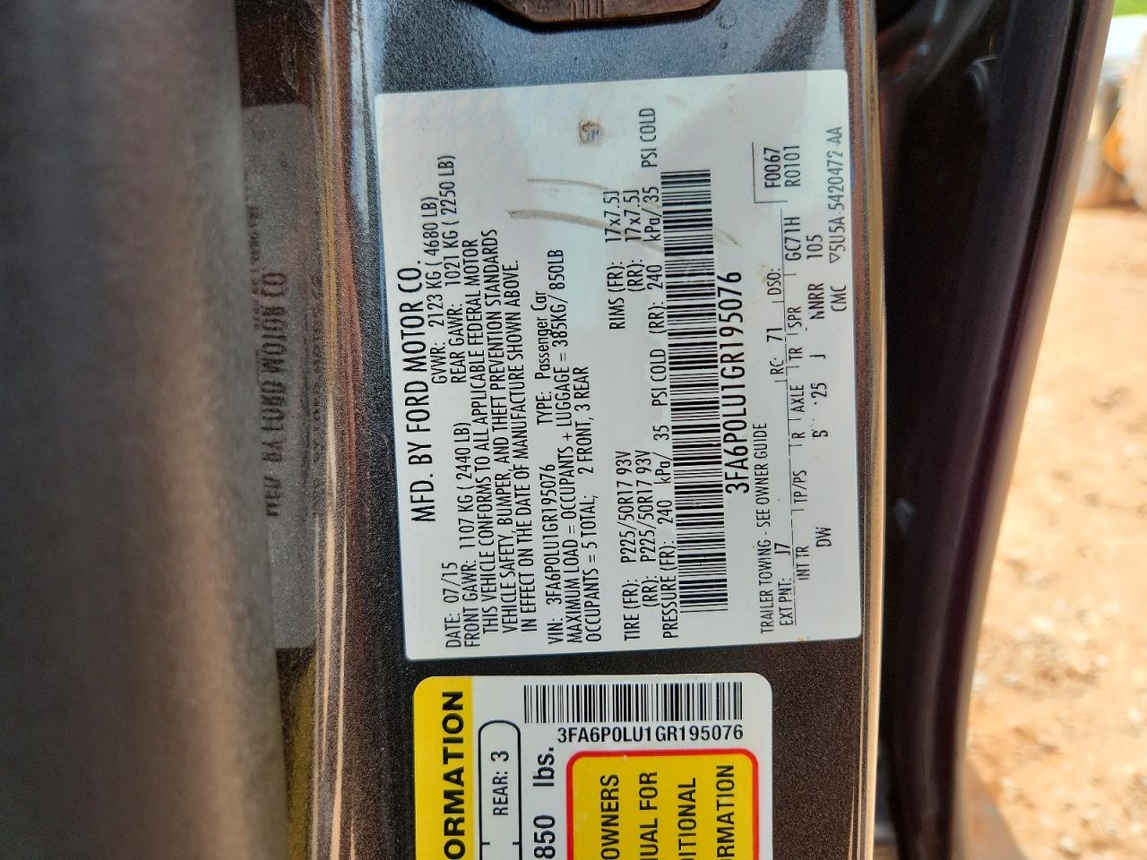 2016 FORD FUSION