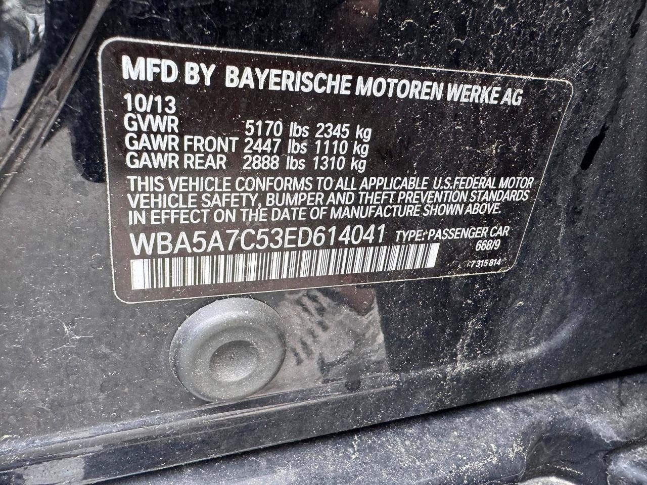 2014 BMW 5 SERIES