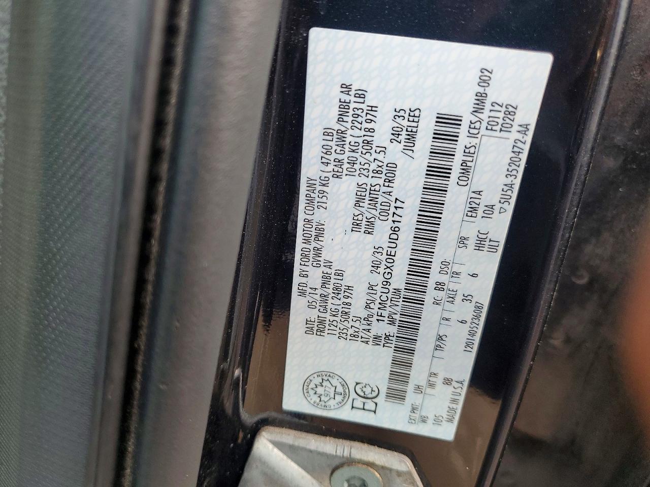 2014 FORD ESCAPE