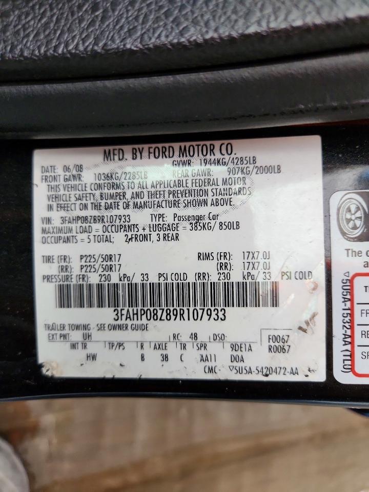 2009 FORD FUSION