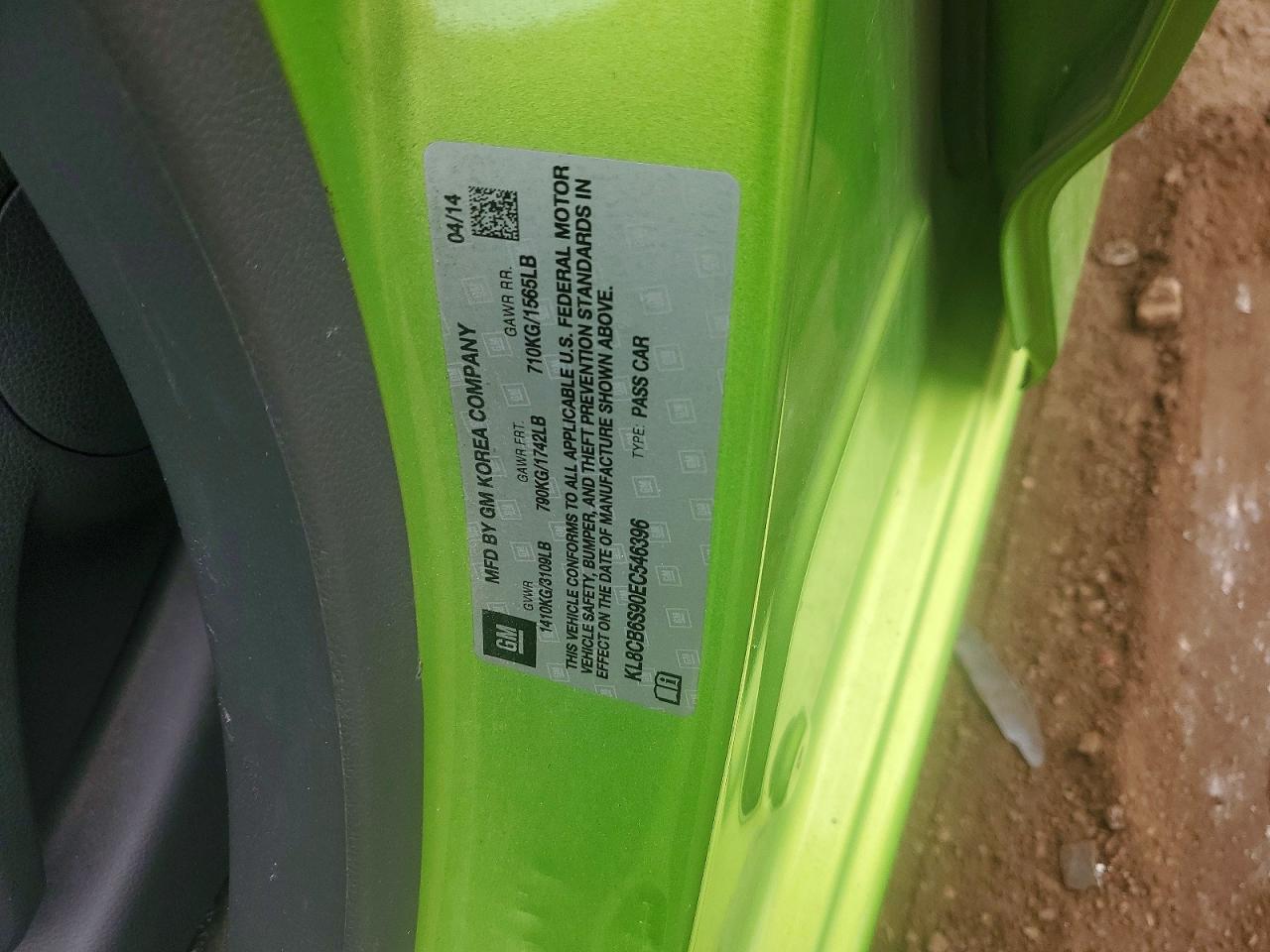 2014 CHEVROLET SPARK