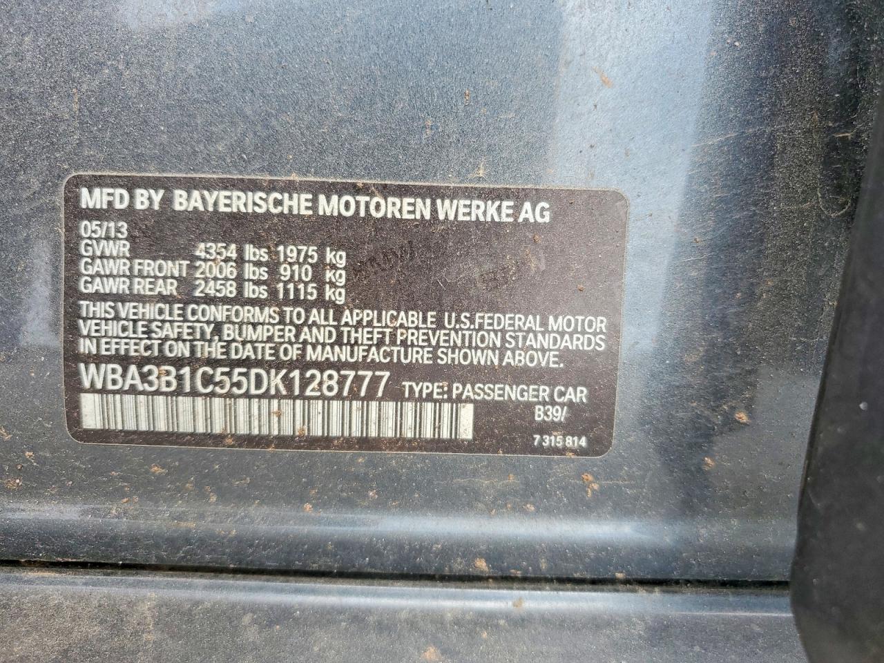 2013 BMW 3 SERIES