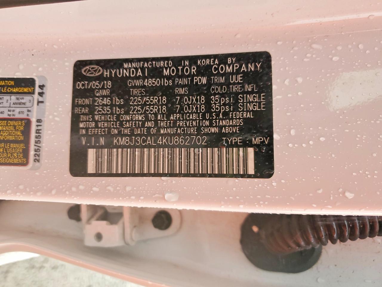 2019 HYUNDAI TUCSON