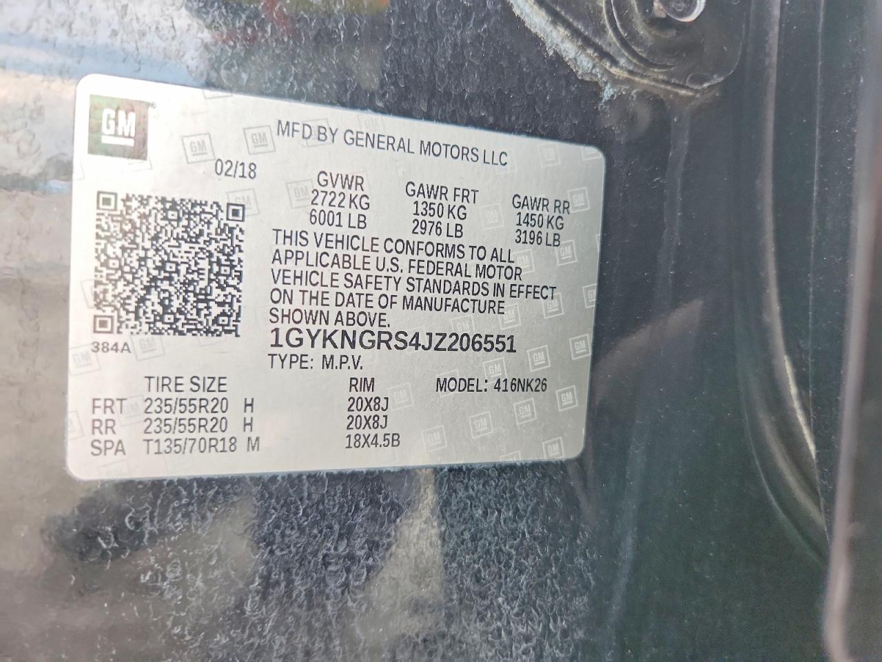 2018 CADILLAC XT5