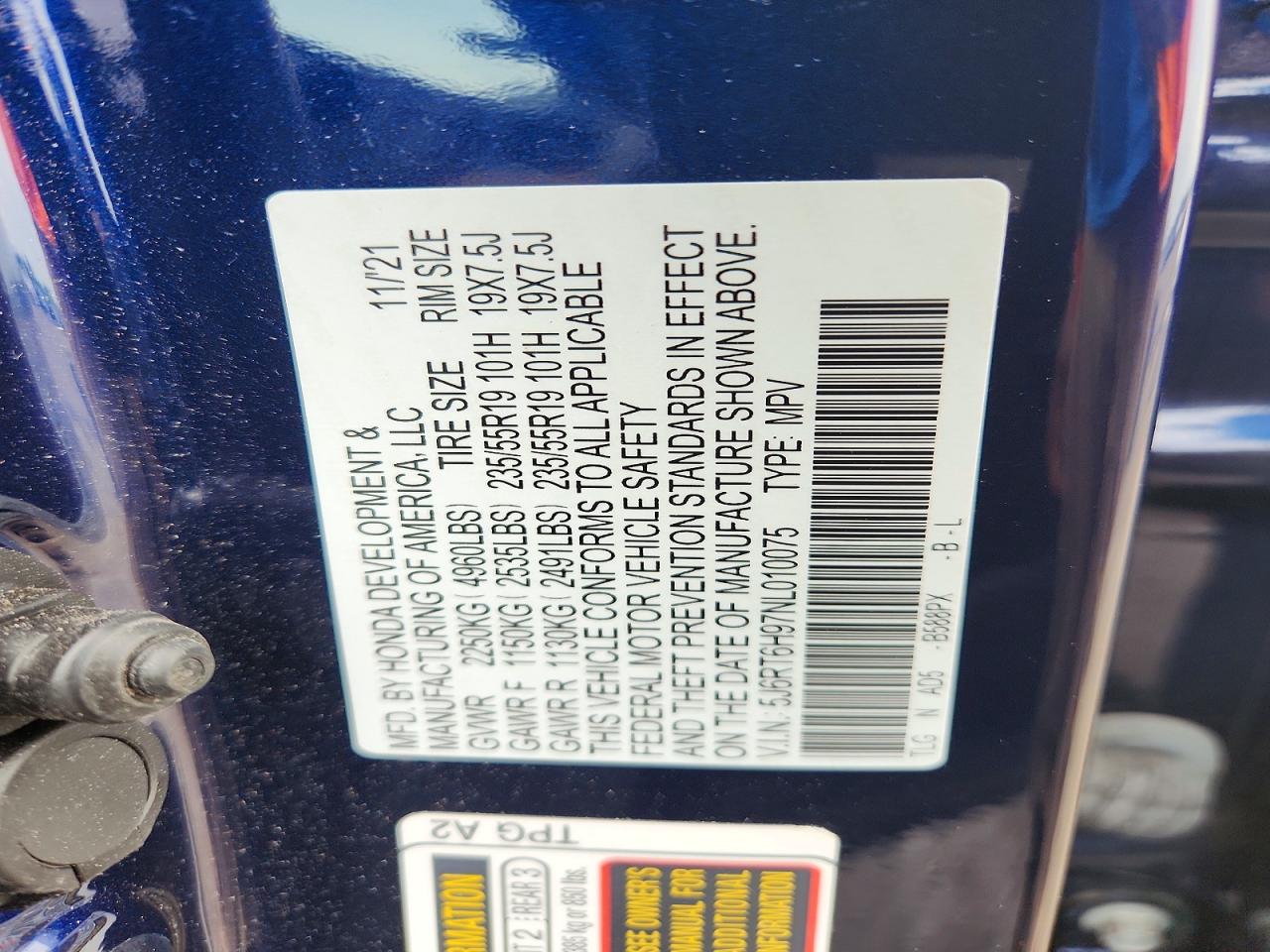 2022 HONDA CRV