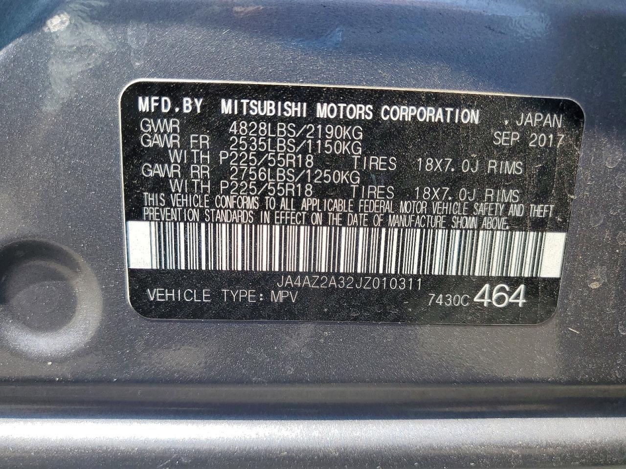 2018 MITSUBISHI OUTLANDER