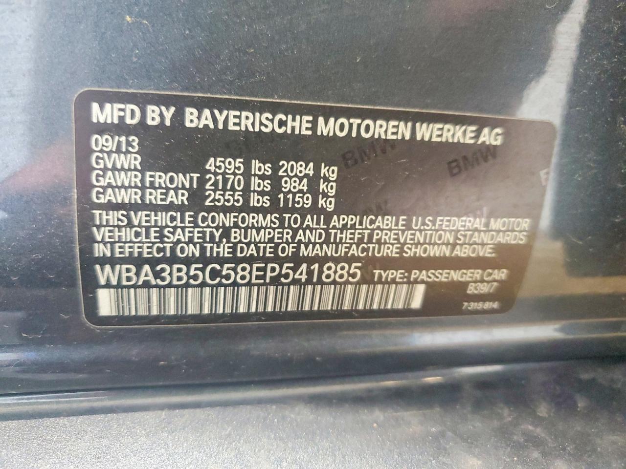 2014 BMW 3 SERIES